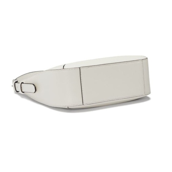 ORYANY White Leather Shoulder Bag Crossbody Hobo Baguette Purse New - Picture 3 of 5